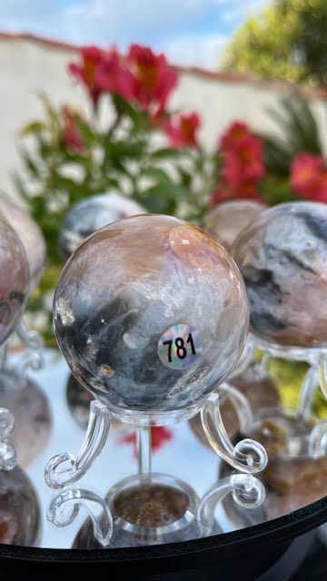 Agate plume Sphère 781