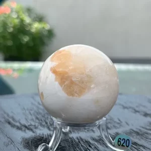 Scolécite Stilbite Sphère 620