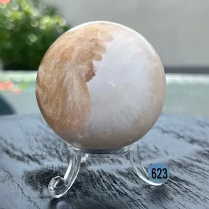 Scolécite Stilbite Sphère 623