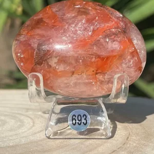 Quartz Hématoïde Rouge Galet 693