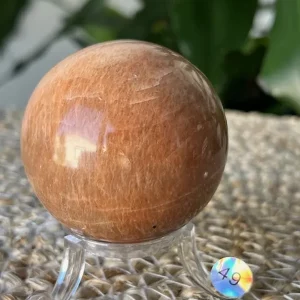 Pierre de Lune Orange Sphère 49