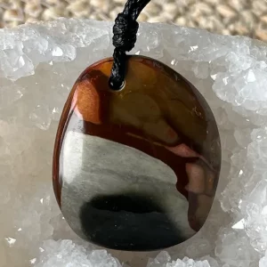 Pendentif Jaspe Impérial sur cordon réglable N.171