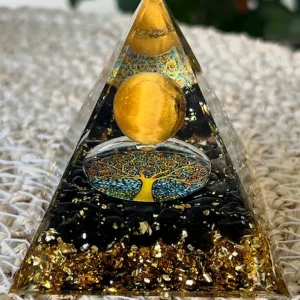 ORGONITE Obsidienne - Oeil de Tigre - Arbre de Vie