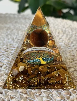 ORGONITE Oeil de Tigre - Arbre de Vie