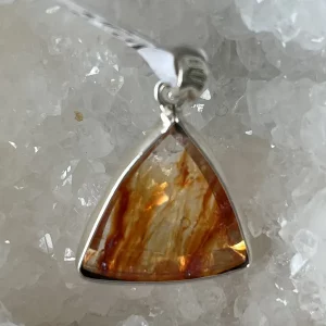 Pendentif Quartz Hématoïde - Argent 925 - N.1