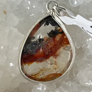Pendentif Quartz Hématoïde - Argent 925 - N.2