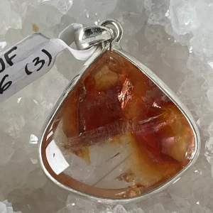 Pendentif Quartz Hématoïde - Argent 925 - N.3