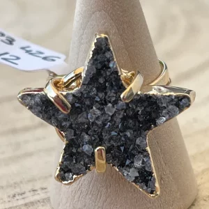 Bague Améthyste Etoile Réglable H2