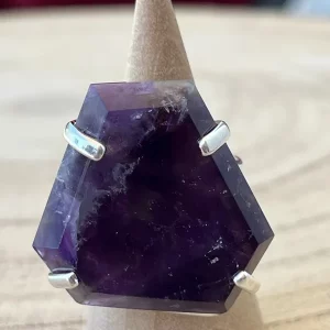 Bague Améthyste Réglable