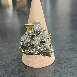 Bague Pyrite - Réglable N°B7